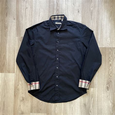 fake burberry button up|authentic burberry button up shirt.